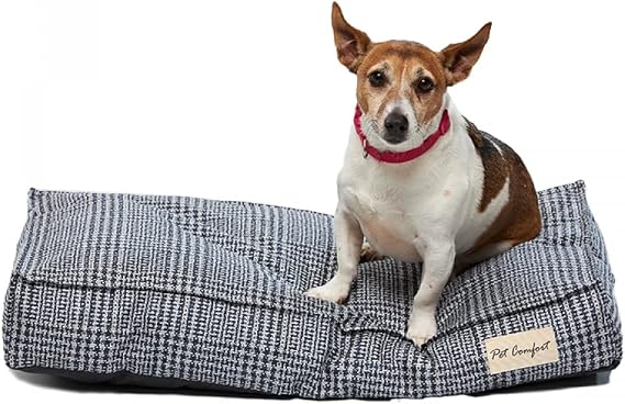 Pet Comfort Lima Navy Blue Checkered Dog Bed S 70x40cm [Energy Class A+]
