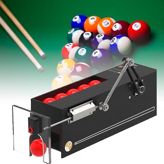 Billiard Automatic Ball Server,Pool Ball Launcher Trainer Machine Practice Simulator,Billiard Train,Serving 600 Balls/h