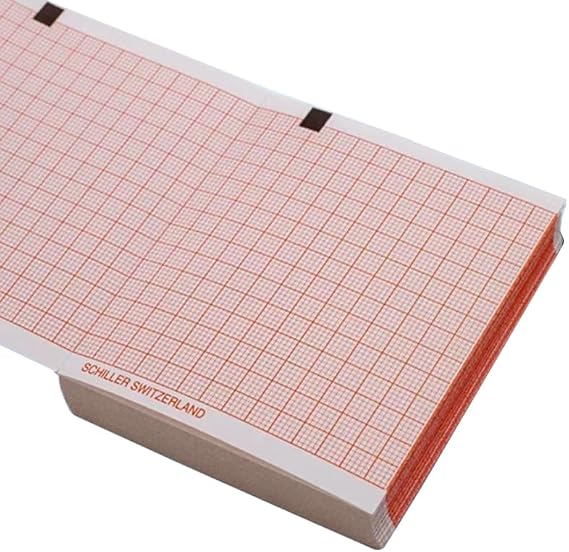 EKG Paper, 108mm X 140mm X 140 Sheets, Thermal Recording Sheets for Home Ekg Machine, ECG Chart Paper