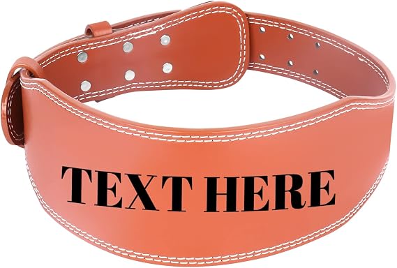 Personalized Customized Engraved Leather Weight Lifting Belt for Men Weight Belt Lumbar Back Support