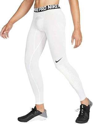 Nike Mens Pro Baseball Training Tights White Baseball Tights, Small