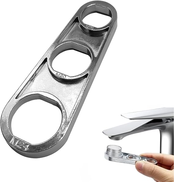Faucet Tap Aerators Bubbler Wrenches,Multi-Use Faucet Aerator Key Wrench Tool Faucet-Filter Replacement Parts for Kitchen Sink Bathroom Shower