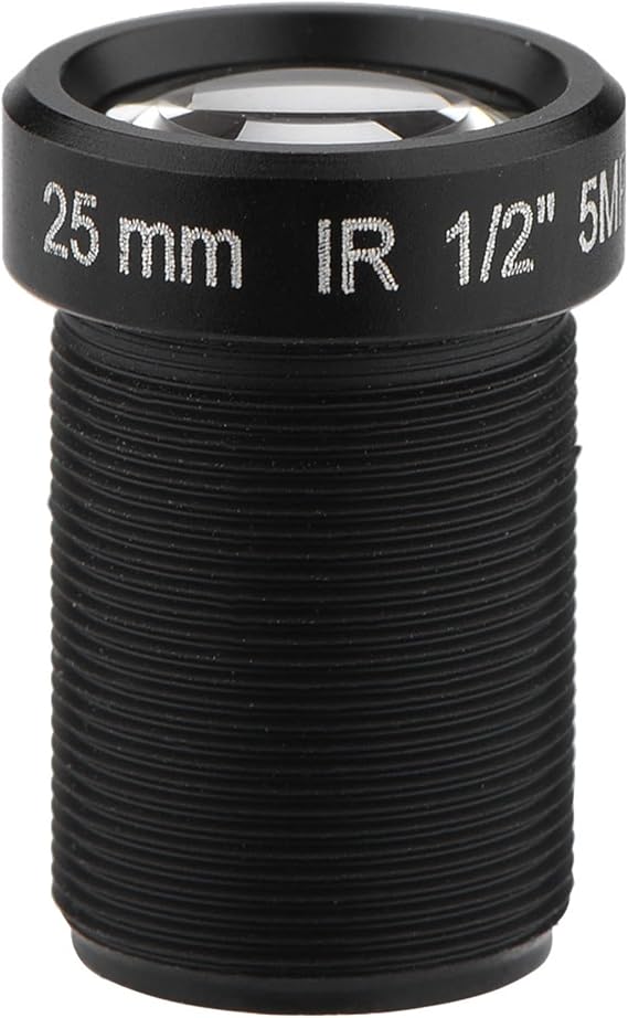25mm CCTV Camera Lens Super Clear 5 Million Pixels 1/2'' Security Camera Lens for XiaoMi, for Firefly, for SJCAM and Other IP Cameras Default