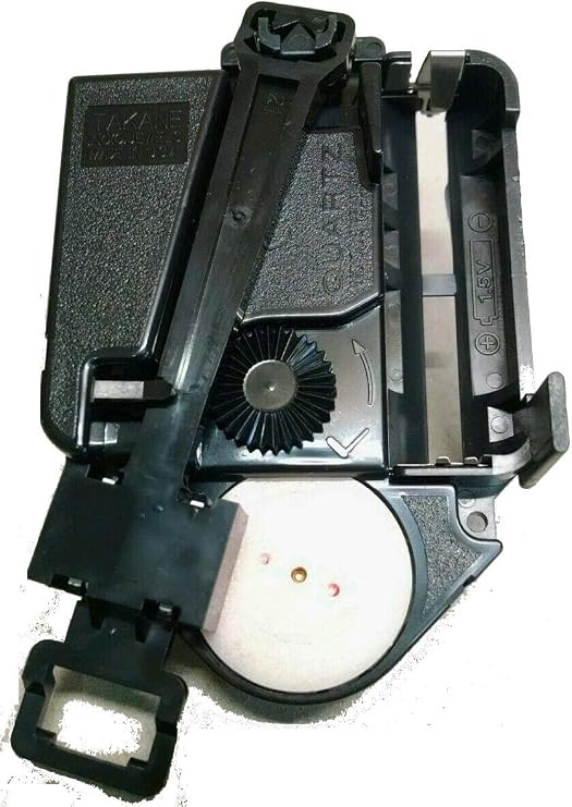 Takane Quartz Pendulum Clock Movement, Up to 3/8" Thick, Gold & Black, Modern Industrial Style, Wall Mount, 1 AA Battery (Not Included)