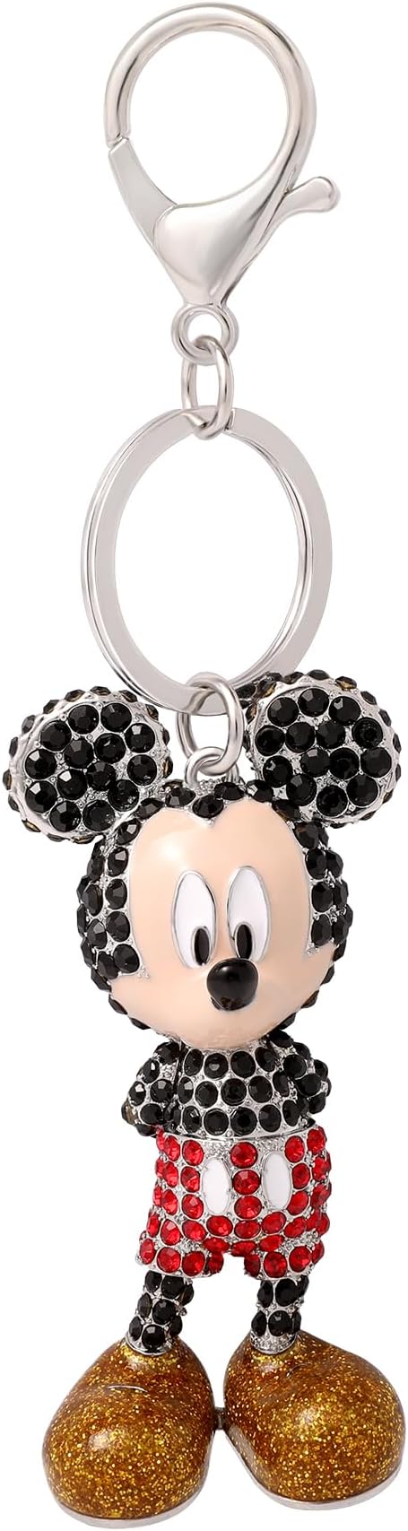 Disney Keychains Pave Crystal Official License, Marie, Winnie the Pooh, Mickey, or Minnie Mouse, Mother's Day Gifts
