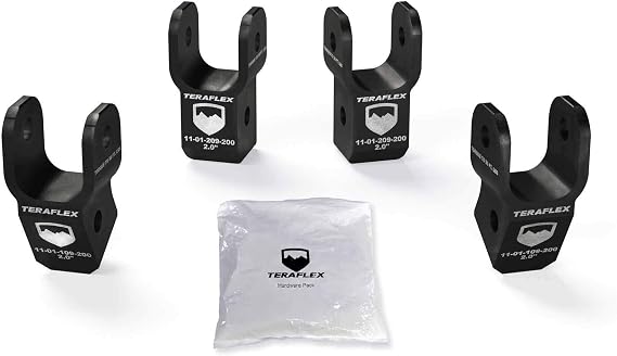 TeraFlex 1985200 2" JL/JLU Wrangler Shock Extension, 1 Pack