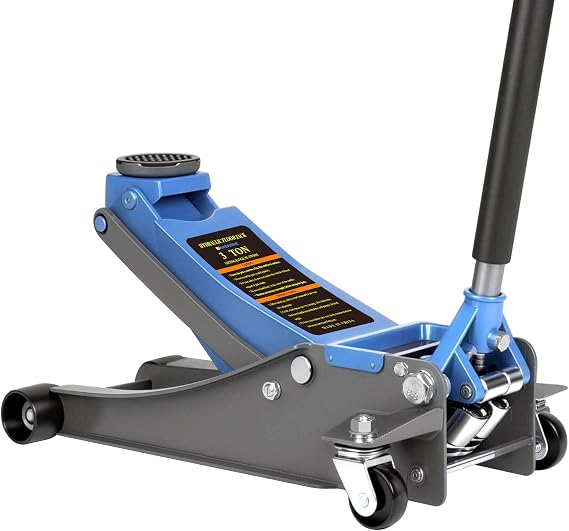 Larbanke 3 Ton Low Profile Floor Jack,3.34"-18.5" Lifting Range
