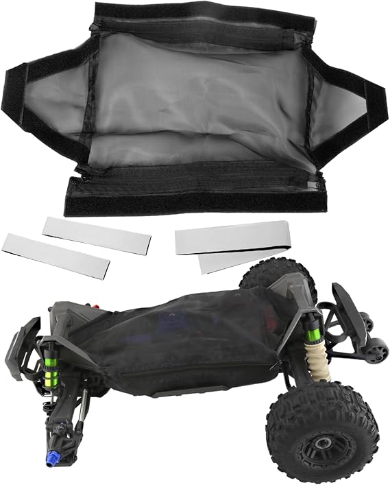 Chassis Guard - Dirt & Dust Resistant Cover for 1/10 V2 Maxx, Rocks & Mud Protection, Mesh & Waterproof Design, Black