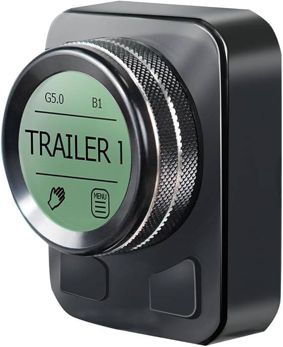 briidea Proportional Trailer Brake Controller, Digital Electric Brake Control with Rotary Knob & LCD Display, for 1 to 4 Axles, Compatible with Ford GM Chevy Dodge RAM Toyota