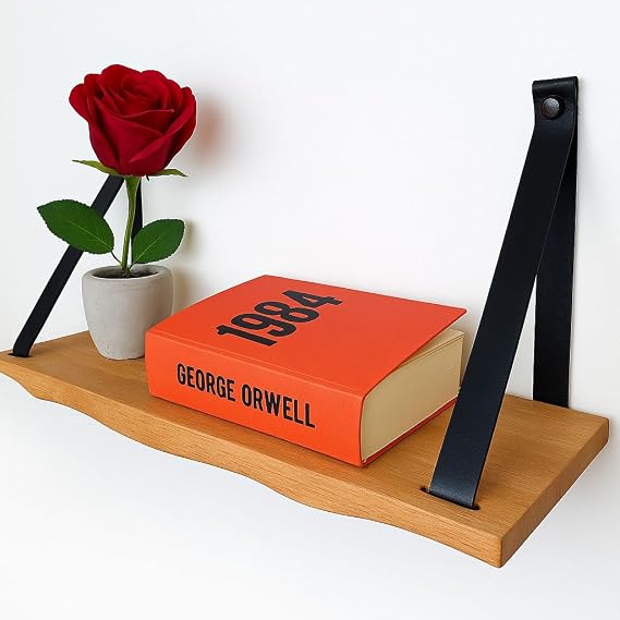 practicaloutdoor Wall Shelf, Decorative Wall Shelf, Solid Beech Modern Wall Shelf - 69 cm