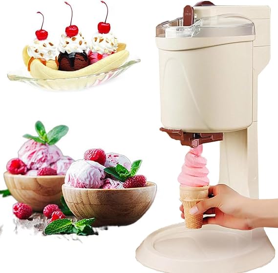 Commercial Soft Serve Ice Cream Maker - Countertop Ice Cream Machine for Home Use - Professional Soft Serve Maker for Delicious Treats - Easy to Use & Clean