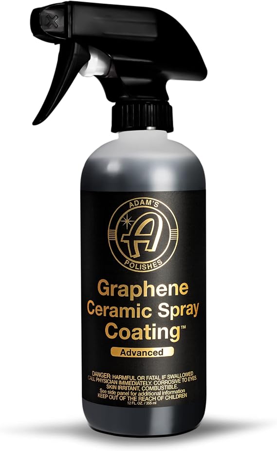 Adam's Polishes Advanced Graphene Ceramic Spray Coating - 18+ Months Sprayable Graphene Oxide Ceramic Coating for Cars, Boats, RV's & Motorcycle | Adds Extreme Gloss, Depth, Shine & Protection