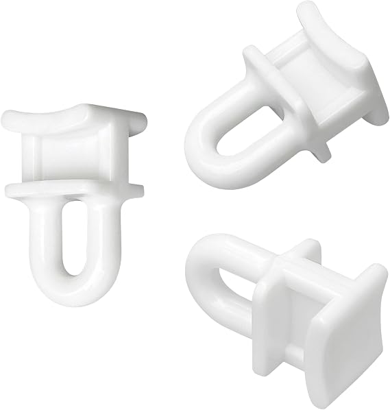 120 PCS Curtain Track Rollers Pulleys,Plastic Curtain Track Glider Hooks