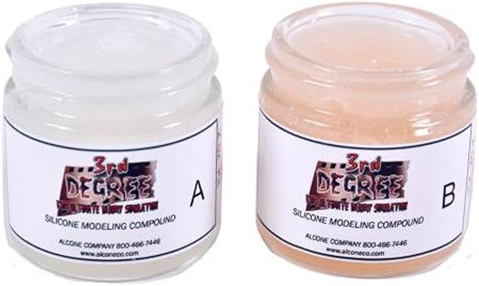 3rd Degree Silicone Molding Compound Wound Scar Prosthetic SFX Simulation, Light 2oz
