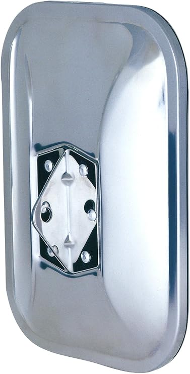 K Source Universal Replacement Mirror Head - Driver & Passenger Side, 7 1/2" x 10 1/2" Glass, Low Mount Style, Chrome Finish, Easy Install, For Cars, Trucks & SUVs