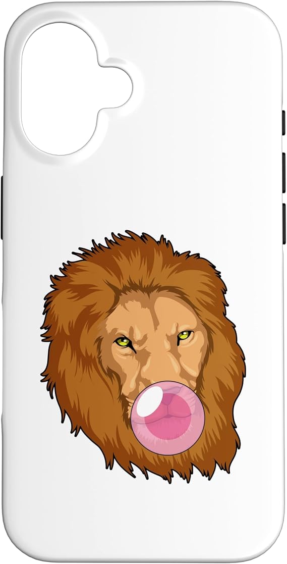Lion Bubble Gum Case for iPhone 16