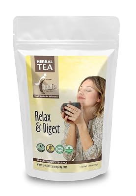 Special Tea Relax & Digest Herbal Tea, 20 Tea Bags