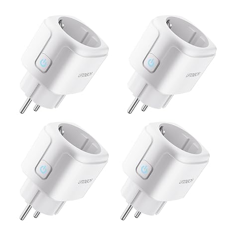 Smart Socket 16 A WiFi Socket with Current Measurement Pack of 4
