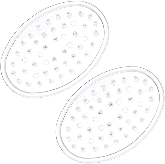 Better Houseware Soap Dish, Set of 2 Soap Holder, Non-Slip Plastic Bar Soap Holder Shower for Bathroom Organization Soap Saver Soap Dishes for Bar Soap
