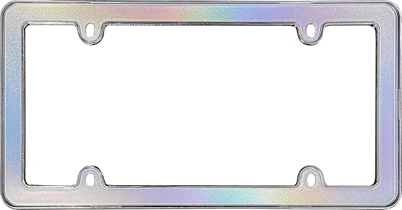Cruiser Accessories Shimmer License Plate Frame, Iridescent