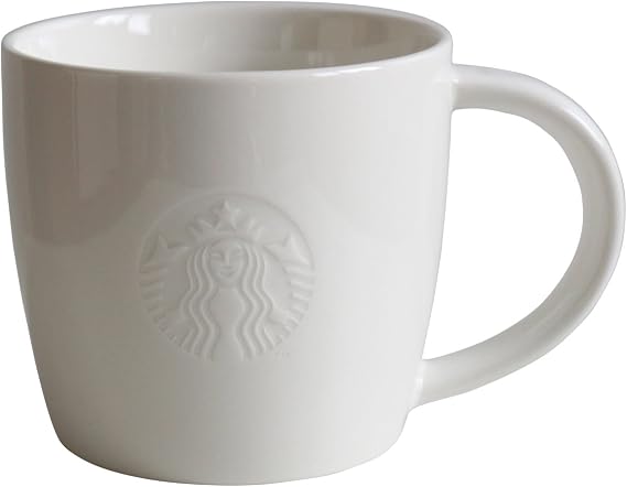 STARBUCKS Coffee Mug White 12 oz Classic White Collectors