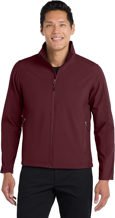 Port Authority Mens Core Soft Shell Jacket (J317) -Maroon -3XL