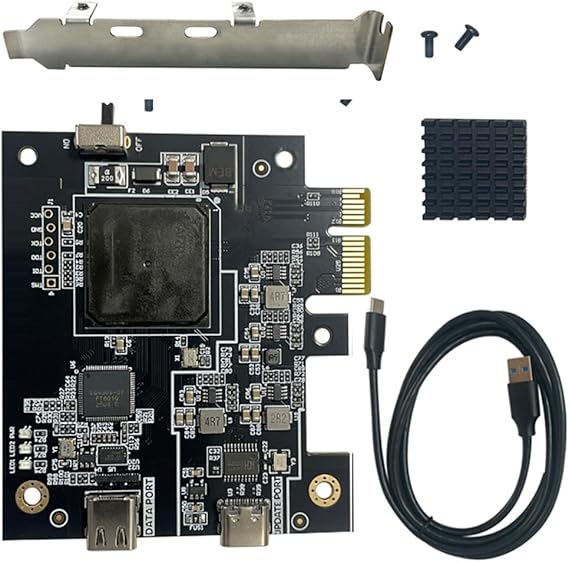 High Performance PCIe Card for Kmbox Makcu Video Blender- DMA 75t FPGA Direct Memory Access Board Cap