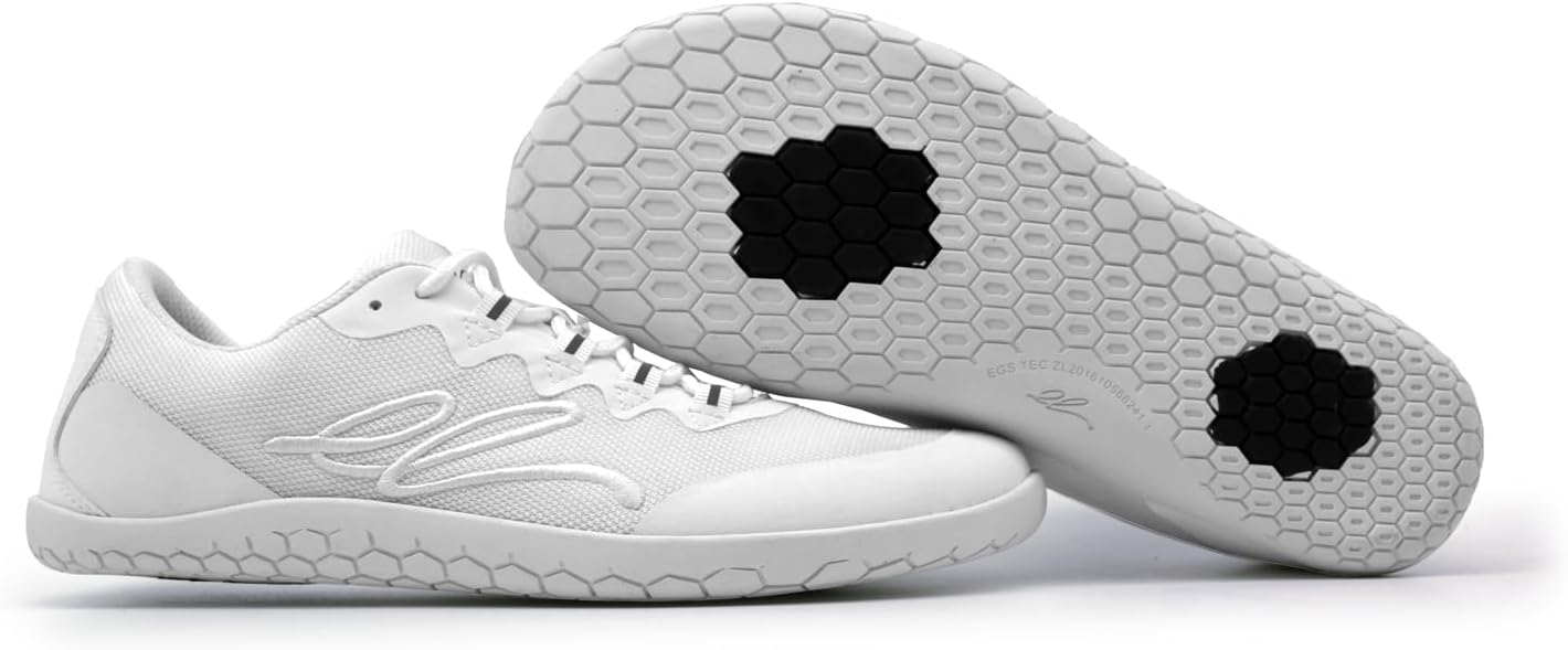 earthinglife Barefoot Grounding Shoes Lace Up Wide Toe Box Conductive Flexible Outsole Zero Drop Connect to Earth More Energy Reduce Stress Enhancing Movement Better Sleep Pain Relief