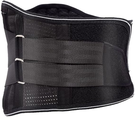 Self-Heating Back Support with Lumbar Pad Back Pain Relief for Men and Women Lumbar Support Belt for Sciatica Pain Heavy Lifting Waist Support Lower Back Brace (Color : Black, Size : M/Medium)