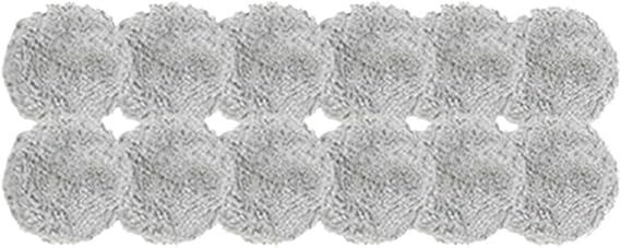 Window Robot Cloth Cleaning Cloth, Compatible for Purerobo W-R3, Compatible for Hobot 168 188, Window Robot Parts(Gray Mop 12pcs)