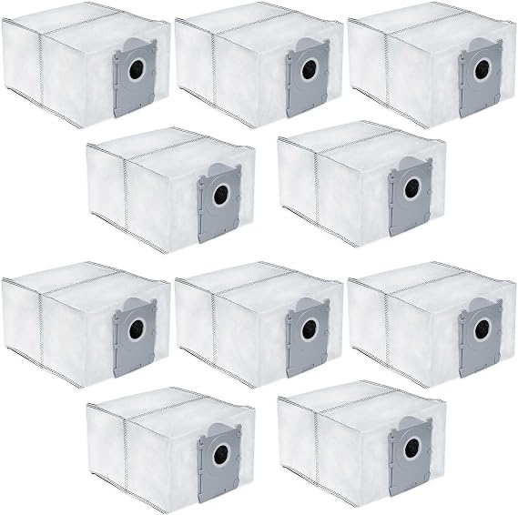 Replacement Dust Bags for Ecovacs Deebot X8 Pro Omni/X9 Pro Omni/T50 Pro Om | T80 Omni / T50 Max Pro Omni - 3L Capacity, Antibacterial, Durable,10 Pack