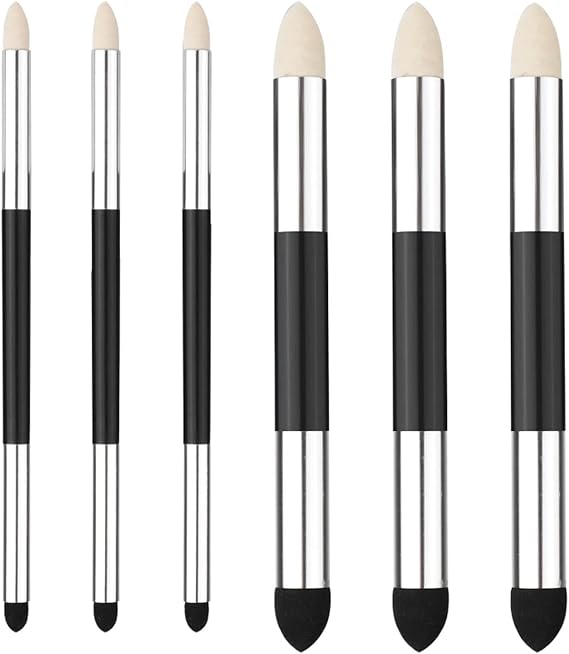 6pcs Double-Headed Sponge Blending Pens, 2 Sizes Art Foam Blender Tool for Sketching, Drawing & Students