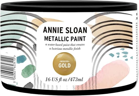 Annie Sloan Metallic Paint (Modern Gold) - Water Based Multi Surface Paint for Home Decor, Walls and Gilding