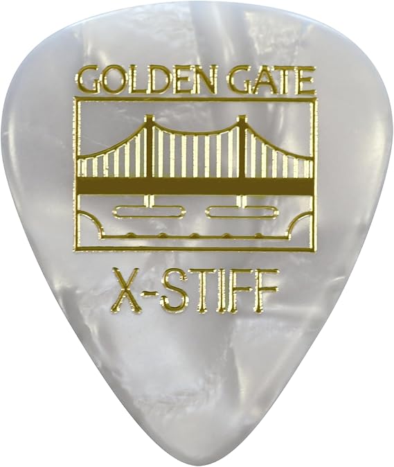 Golden Gate Guitar Picks (MP-145), Pearloid,The Sideman - X-Stiff (Pack of 12)