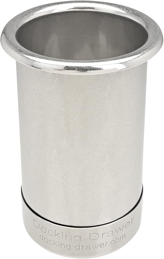 3" Stainless Steel Canister for Hot Tools, Capped Design | Safely Stow Styling Tools, Use Capped or Uncapped