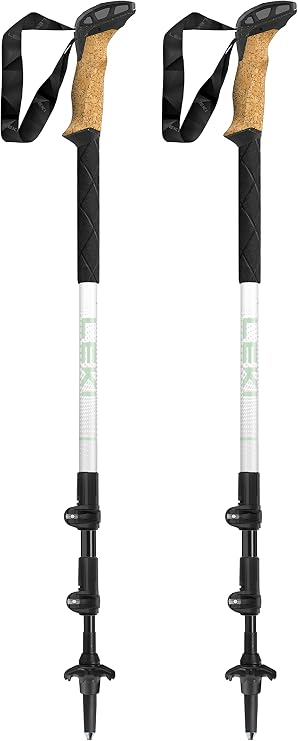 LEKI Cressida Cork Lite Trekking Poles | Aluminum, Adjustable, Lightweight Hiking Sticks For Backpacking And Hiking