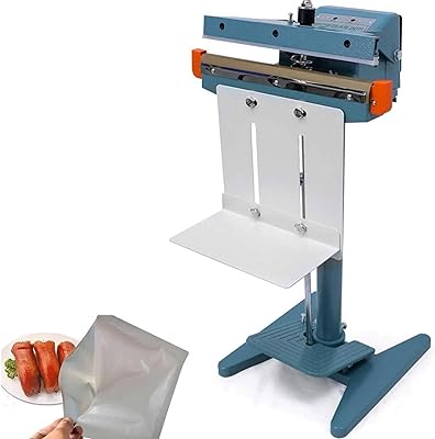 Foot Pedal Impulse Heat Seal Closer Machine,350450650800MM Foot Pedal Impulse Sealer with Cutter,Cutting Machine, Singlesidesealing,Doublesidesealing,for Industrial and Commercial Use350mm,Singles