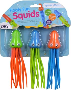 Splash About Floaty Fun Squid Dive Toys - Pack of 3