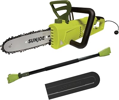 Sun Joe SWJ805E 6 Amp 2-in-1 Convertible Electric Telescoping Pole Chain Saw