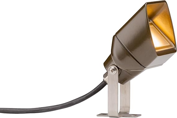 FX Luminaire by Hunter PB-3LED-BZ - Wall Wash Up Light Fixture Aluminum Housing & Bronze Finish (4.2W 93 Degree)