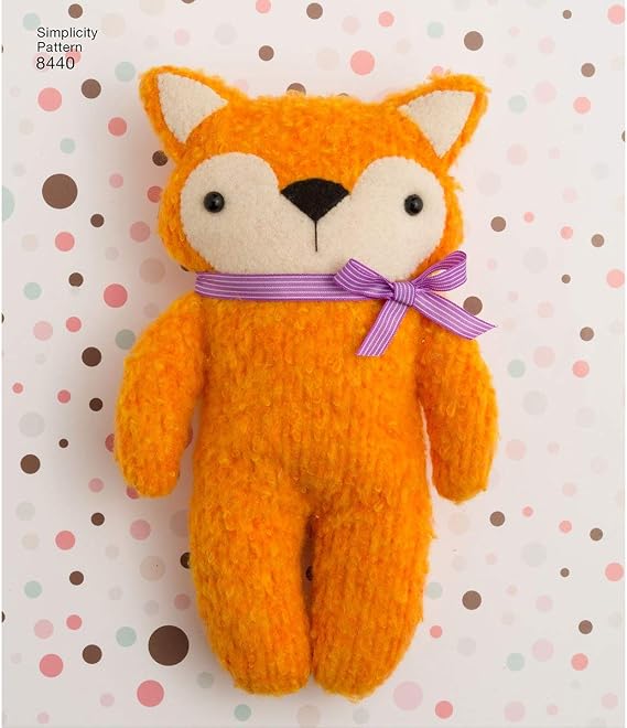 Simplicity Stuffed Animal Sewing Patterns for Children, One Size Only