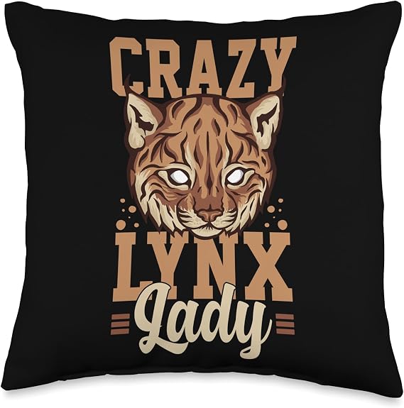 Lynx Cat Animals Safari Bobcats Cute South Africa Wildcats Throw Pillow, 16x16, Multicolor