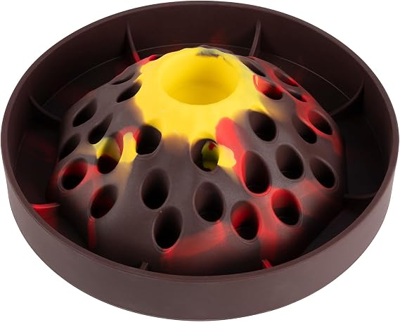 PEGGY11 Volcano-Shaped Silicone Slow Feeder Bowl for Dogs