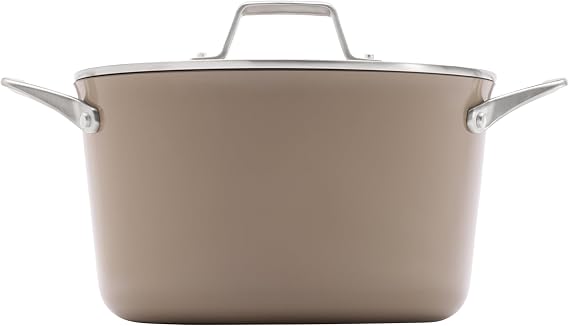 Calphalon Premier Ceramic Nonstick 7-Qt. Dutch Oven with Lid, Mushroom Grey