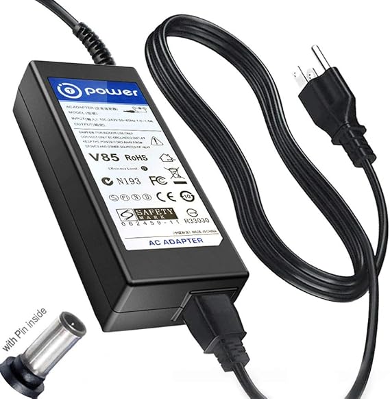 T-Power Charger for Samsung CF390 CF391 CF396 CF398 CF591 Series 22" 24" 27" 32" Curved Screen LED-Lit FHD Monitor Replacement Switching Power Supply Cord