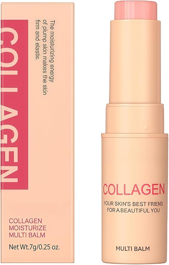 Multi Balm Stick For Anti Wrinkles | Collagen Boosting Multi Balm Stick for Face, Eyes, ＆Lips | Hydrating Moisturizers for Women and Girls