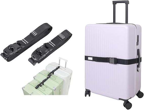 Luggage Straps for Suitcase, Stretchable TSA Approved Luggage Connector Belt 1 Pack