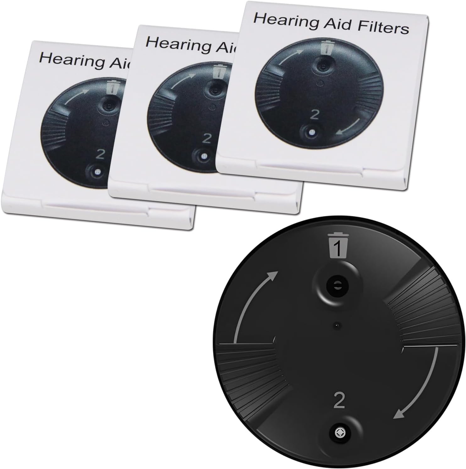 Wax Guards for Phonak Hearing Aid Accessories and Unitron RIC RITE Hearing Aid, Hearing Aid Filters 3 Packs 24 Pcs