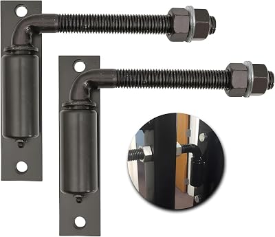 2 Pack Steel J-Bolt Hinge with Plate for Doors Gates,Heavy-Duty Welded Hinge,Heavy-Duty Driveway Gates for Welding on Larger Iron or Steel GatesBlack,B-34