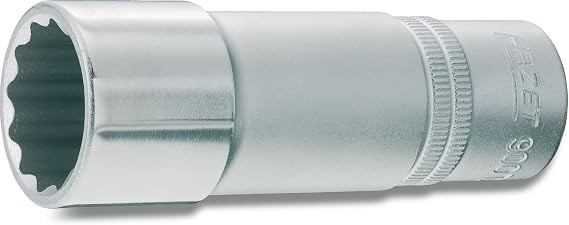 HAZET 900TZ-30 85 mm 12-Point Traction Profile Socket - Chrome-Plated/Polished